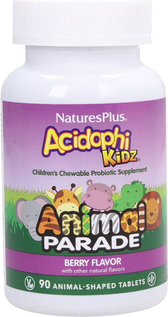 animal-parade-acidophikidz-90-comprimidos-natures-plus