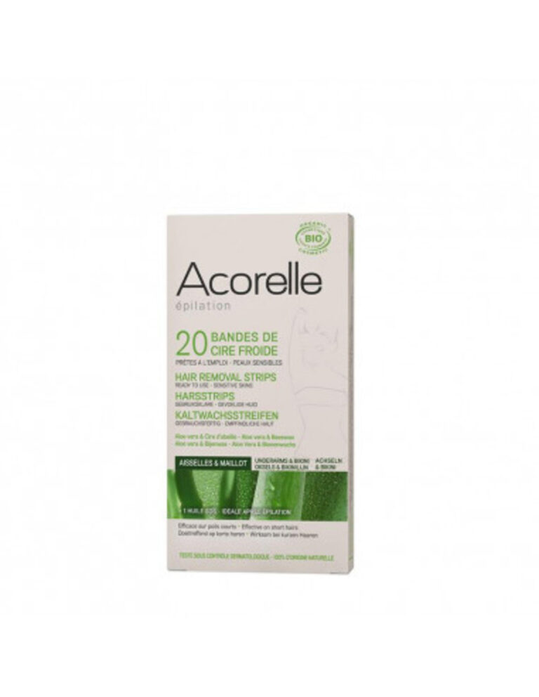 bandas-cera-fria-ingles-axilas-20ud-10×2-unidades-acorelle