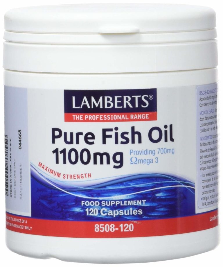 Aceite Puro de Pescado 1.100 mg 120 cápsulas Lamberts