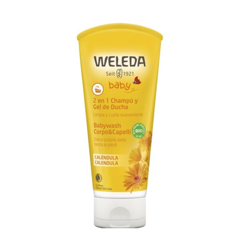 WELEDA Champú y Gel de Ducha 2 en 1 de Caléndula Bebé 200 ml